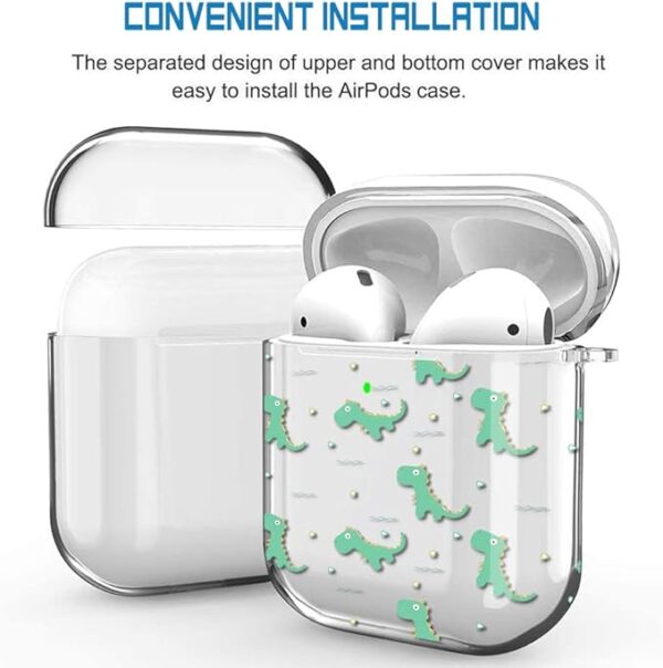 Cartoon Dinosaur AirPod Case – Lightweight & Secure Case for AirPods - Image 3